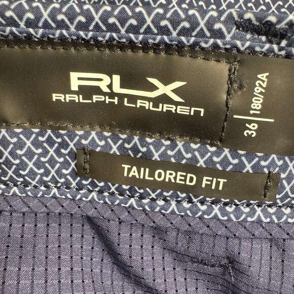 Polo Ralph Lauren RLX Men 36 Shorts Navy Golf Concept Water Repellent - Picture 9 of 13